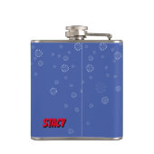 Speciaal vakantiekop hier heupfles (Achterkant)