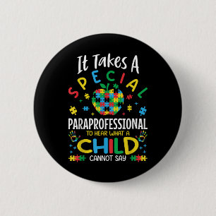 Speciaal vakman Autisme Leraar Ronde Button 5,7 Cm