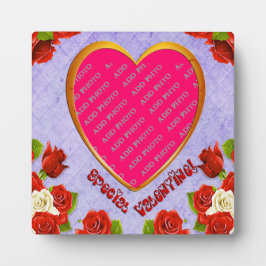 Speciaal Valentijn hart Lijst Foto Plaque toevoege Fotoplaat