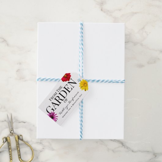 Speciaal van uw bloeituin cadeaulabel (Met Touw)