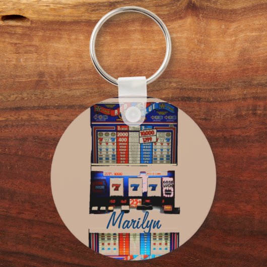 Speciaal Vegas Style Slot Machine Sleutelhanger (Voorkant)