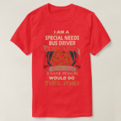 Speciaal vereist busbestuurdersranspunt t-shirt (Design voorkant)