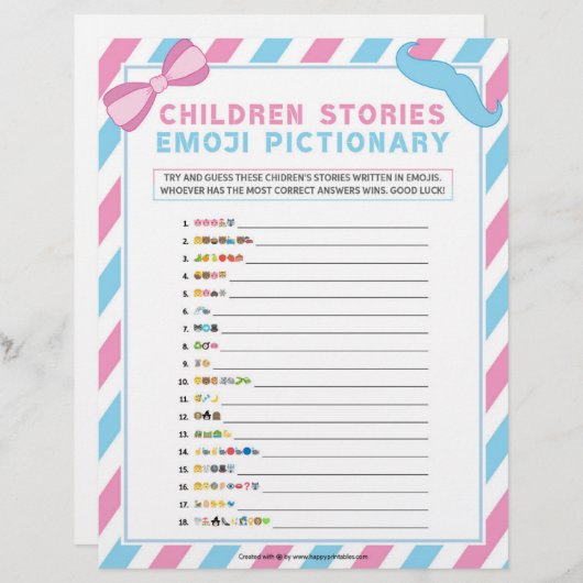 Speciaal verhaal voor kinderen [Geslachtsverrassin Briefhoofd (Voorkant / Achterkant)