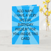 Speciaal Verjaardag Cadeau Kaart (Gele Bloem)