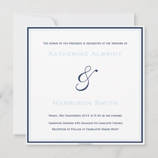 Speciaal verzoek voor de marine en Bleek blauw Kaart (Achterkant)