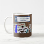Speciaal veterinair ontwerp in bruine koffie-Mok Koffiemok (Links)