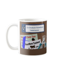 Speciaal veterinair ontwerp in bruine koffie-Mok