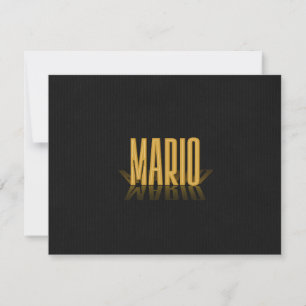 Speciaal via de Retro Movie Poster Mario Gold Kaart
