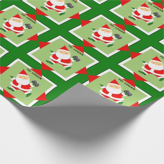 Speciaal videogamer-cadeautje cadeaupapier (Hoek)