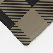 Speciaal Viking Kneeling Prayer Rune Tan Black Fleece Deken (Hoek)