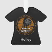 Speciaal Viking Shield Maiden met Runes Ornament (achterkant)