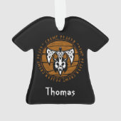 Speciaal Viking Warrior Ax Skull Ornament (achterkant)