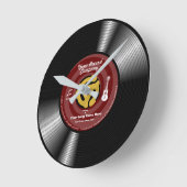 Speciaal Vinyl 45 Record Ronde Klok (Hoek)