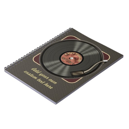Speciaal  vinylrecord notitieboek (Linkerzijde)