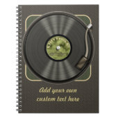 Speciaal  vinylrecord notitieboek (Voorkant)