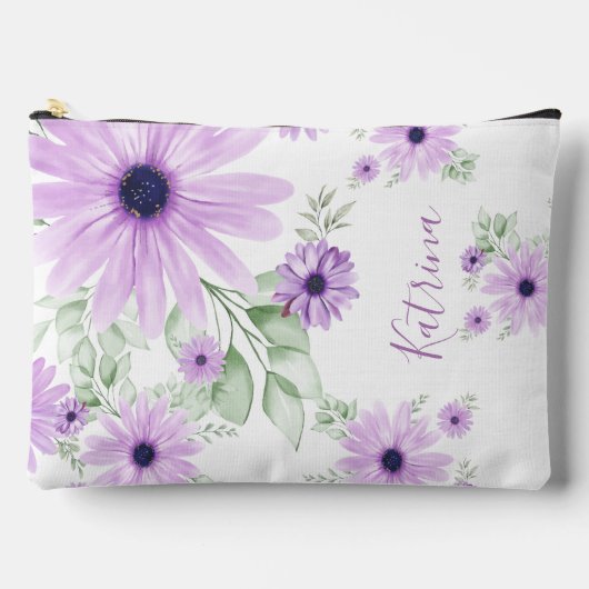 Speciaal Violet Green, Waterverf bloemen Etui (Voorkant)
