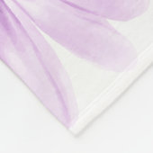 Speciaal Violet Green, Waterverf bloemen Fleece Deken (Hoek)