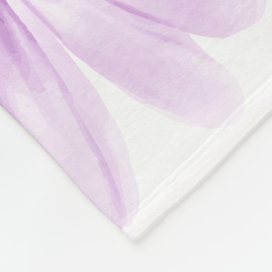 Speciaal Violet Green, Waterverf bloemen Fleece Deken (Hoek)