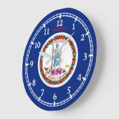 Speciaal 'Virginia State Flag Design' op een Grote Klok (Hoek)