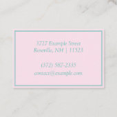 Speciaal Visitekaartje "Cupcakes" (GB/euro) (Achterkant)