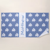 Speciaal viskeukenhanddoek strandlaken (Voorkant)