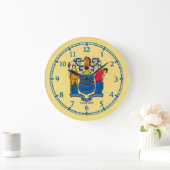 Speciaal vlaggenontwerp van de New Jersey State op Grote Klok (Huis)
