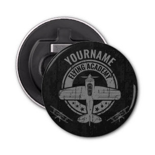 Speciaal  vliegveld Pilot Flying Academy Button Flesopener