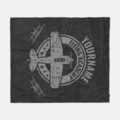 Speciaal  vliegveld Pilot Flying Academy Fleece Deken (Voorkant (Horizontaal))