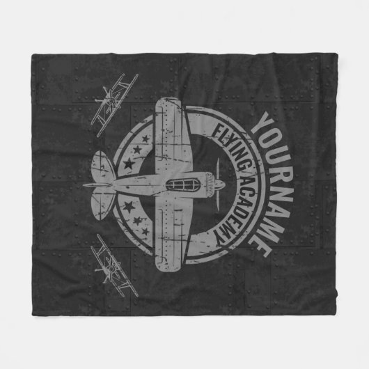Speciaal  vliegveld Pilot Flying Academy Fleece Deken (Voorkant (Horizontaal))