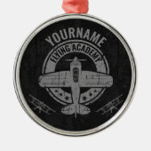 Speciaal  vliegveld Pilot Flying Academy Metalen Ornament (Voorkant)