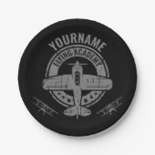 Speciaal vliegveld Pilot Flying Academy Papieren Bordje (Voorkant)