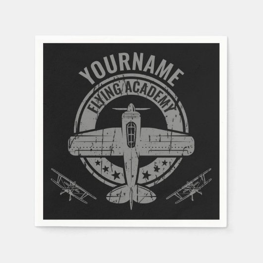 Speciaal  vliegveld Pilot Flying Academy Servet (Voorkant)