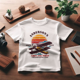 Speciaal vliegveld Pilot Retro Academy T-shirt