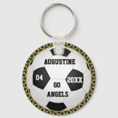 Speciaal Voetbal Gold-cadeaus Sleutelhanger (Voorkant)