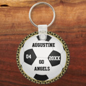 Speciaal Voetbal Gold-cadeaus Sleutelhanger (Voorkant)