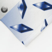 Speciaal volleybalblauw diamantstaal fleece deken (Hoek)