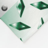 Speciaal volleybalgroen diamantstaal fleece deken (Hoek)