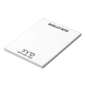 Speciaal volleybalsportmemo schrijven notitieblok (Linkerzijde)