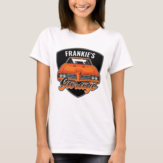 Speciaal voor 1969 Ram Air 400 Muscle Car Garage T-shirt (Voorkant)