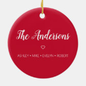 Speciaal voor 2021 Gemaskerde en prettige kerst Keramisch Ornament (Achterkant)