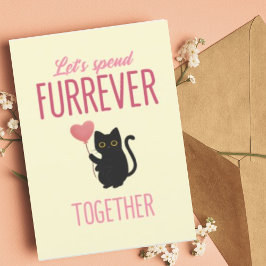 Speciaal voor altijd samen met de Cute Cat-Valenti Feestdagen Kaart