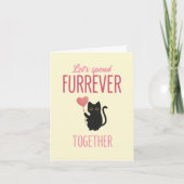 Speciaal voor altijd samen met de Cute Cat-Valenti Feestdagen Kaart (Voorkant)