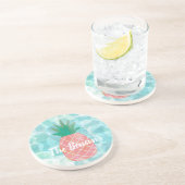 Speciaal voor ananasborden ontworpen koelprogramma zandsteen onderzetter (Zijkant)