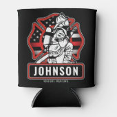 Speciaal voor brandbestrijding ontworpen patriotti blikjeskoeler (Voorkant)