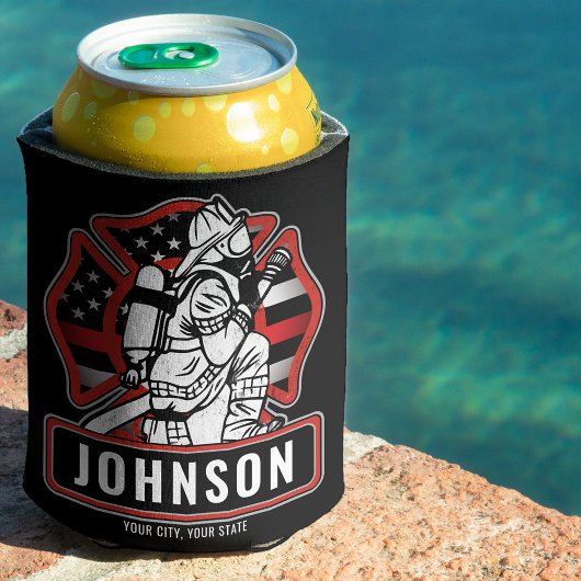 Speciaal voor brandbestrijding ontworpen patriotti blikjeskoeler