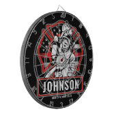 Speciaal voor brandbestrijding ontworpen patriotti dartbord (Voorkant Links)