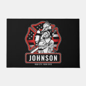 Speciaal voor brandbestrijding ontworpen patriotti deurmat (Voorkant)