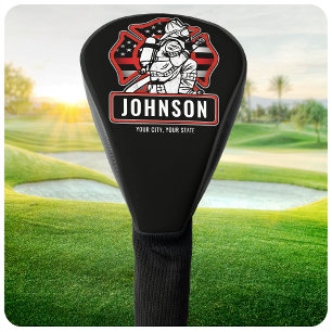 Speciaal voor brandbestrijding ontworpen patriotti golfheadcover