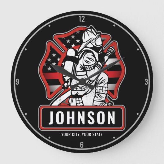 Speciaal voor brandbestrijding ontworpen patriotti grote klok (Voorkant)
