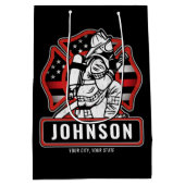 Speciaal voor brandbestrijding ontworpen patriotti medium cadeauzakje (Achterkant)